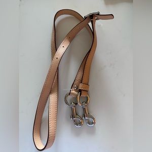 Tan leather purse strap never used